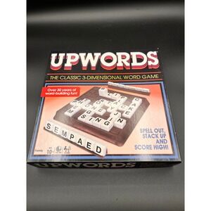 Upwords 3D Word Game Hasbro Complete Classic Family Board Game Vintage‎